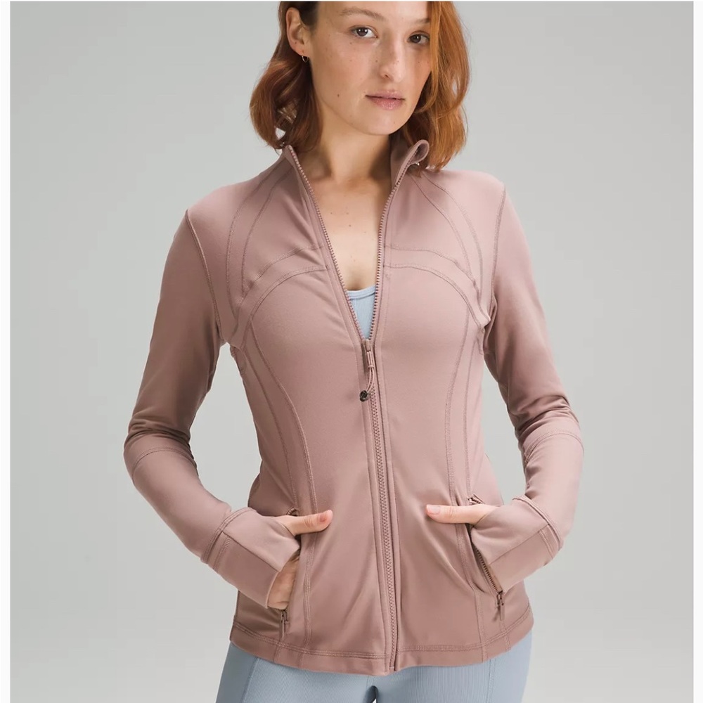 Lululemon Define Jacket (black with white stripes) size 8